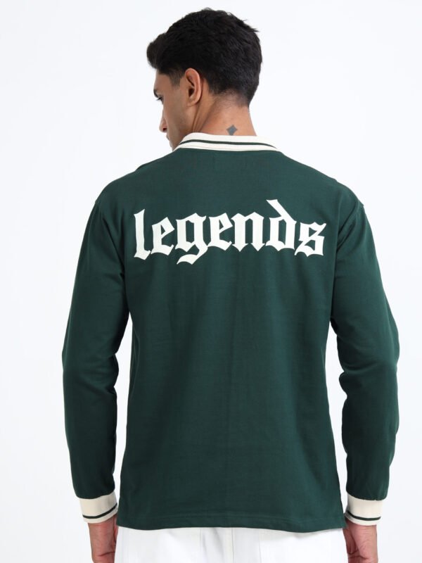 Green polo full sleeve T-Shirt - Image 5