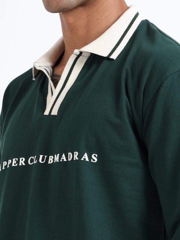 Green polo full sleeve T-Shirt - Image 6