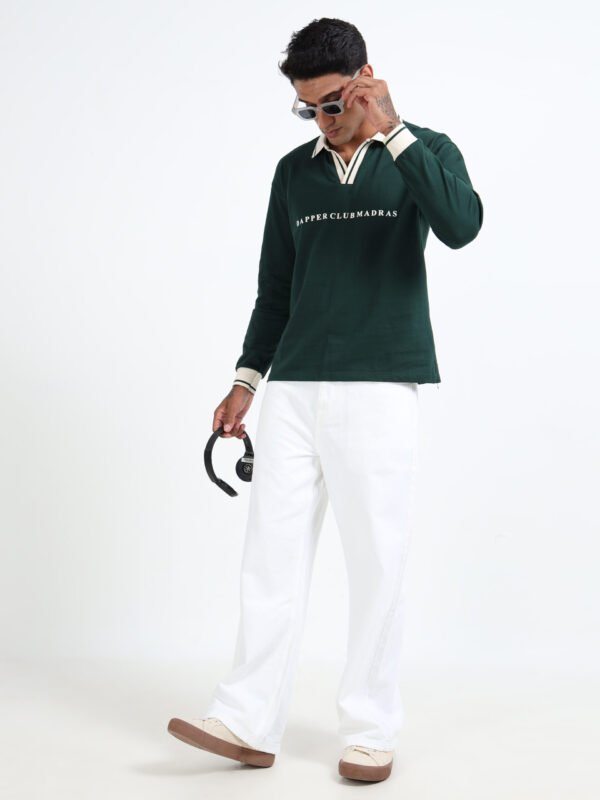 Green polo full sleeve T-Shirt - Image 7