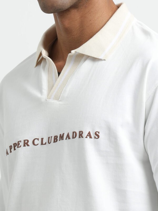 White polo full sleeve T-Shirt - Image 6