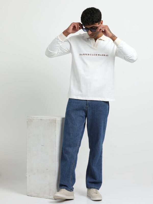 White polo full sleeve T-Shirt - Image 7