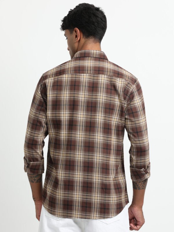 Chocolate brown sandal checks - Image 5