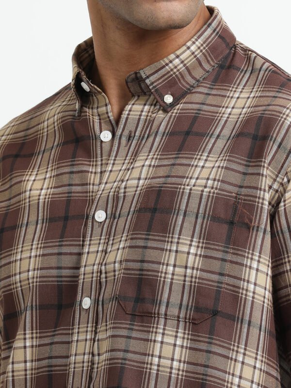 Chocolate brown sandal checks - Image 6
