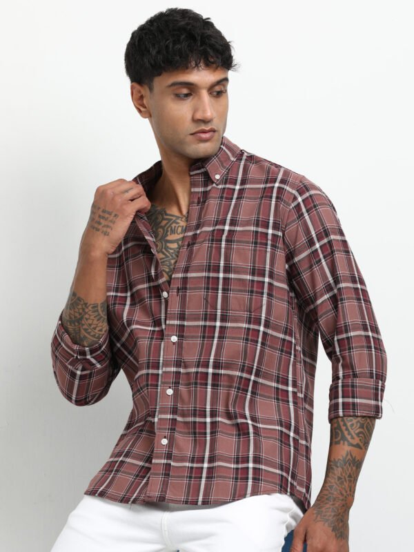 Dark purple white checks - Image 7