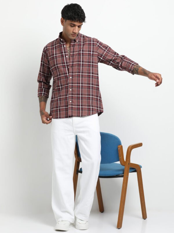 Dark purple white checks - Image 6