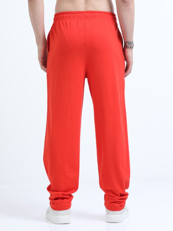 Orange maximalist White Printed relaxed fit, track pant - Image 4