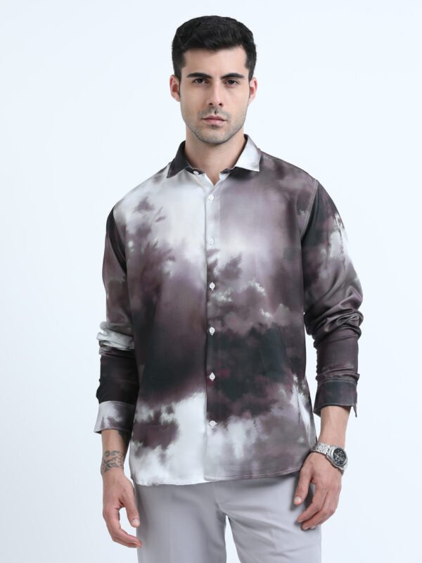 Premium Brown Printed Shirt - Image 6