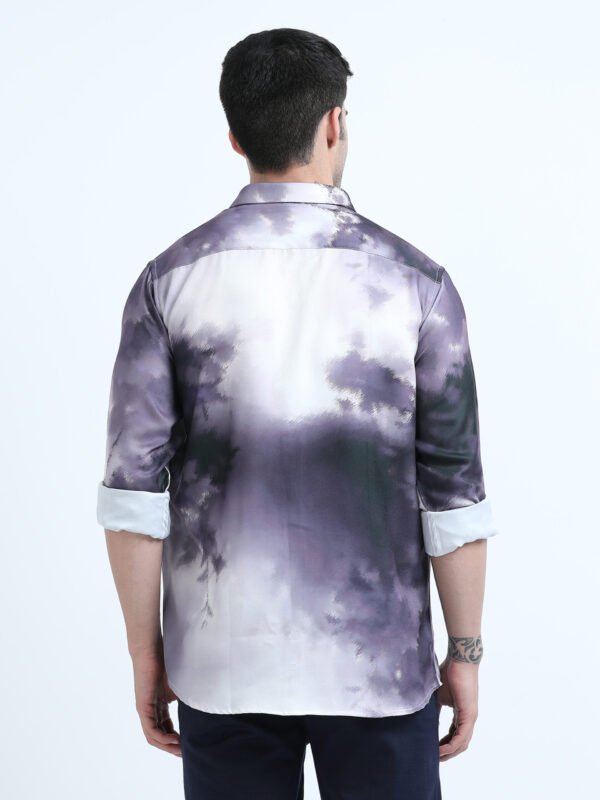 Premium Purple Printed Shirt - Image 6
